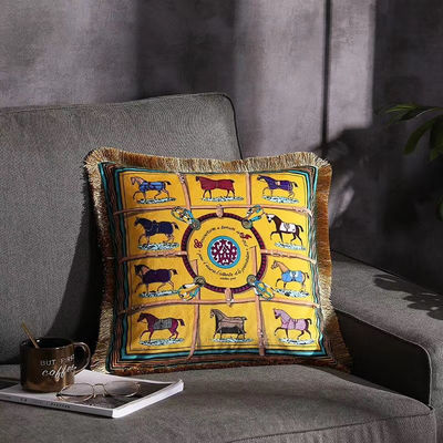 غطاء وسادة مطبوع مقاس 43 * 43 سم غطاء وسادة هندسي 100٪ بوليستر