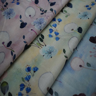47 * 58 180gsm مطبوعة Lenzing Ecovero Viscose Rayon Twill Fabric