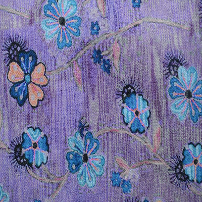 55٪ فيسكوز 45٪ رامي فستان بطباعة رقمية من القطن