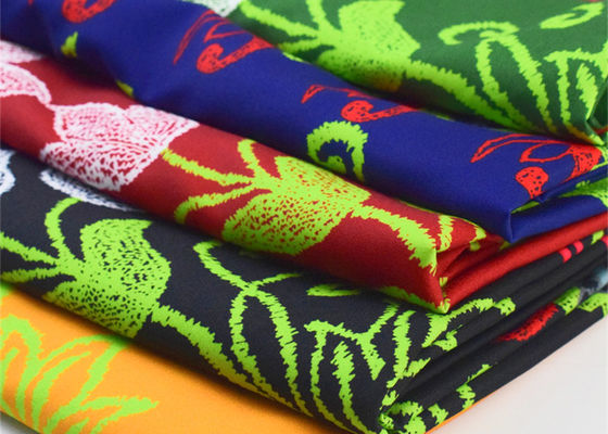 نسيج بوليستر مطبوع كبير زهرة لملحقات الديكور